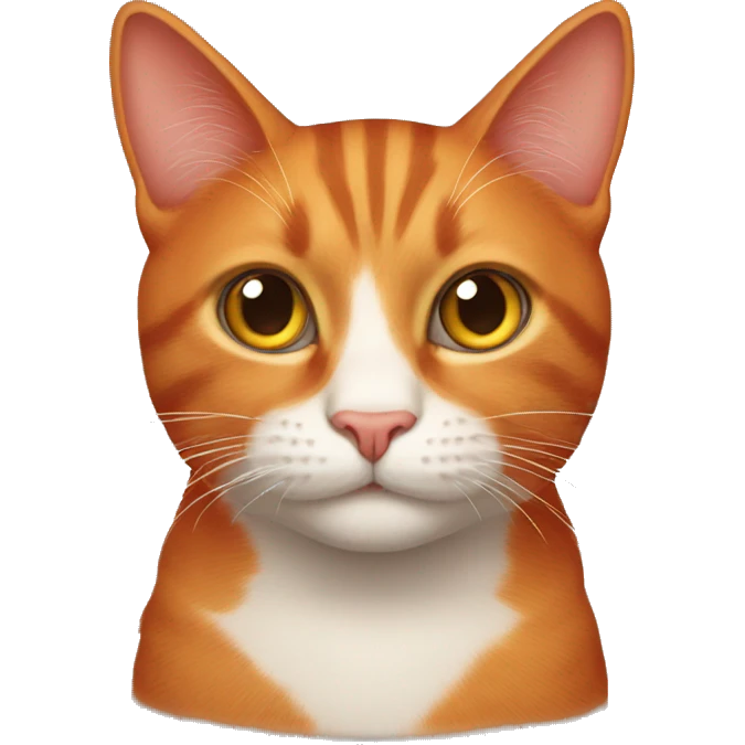 Red cat emoji