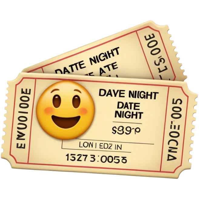 date night movie ticket emoji