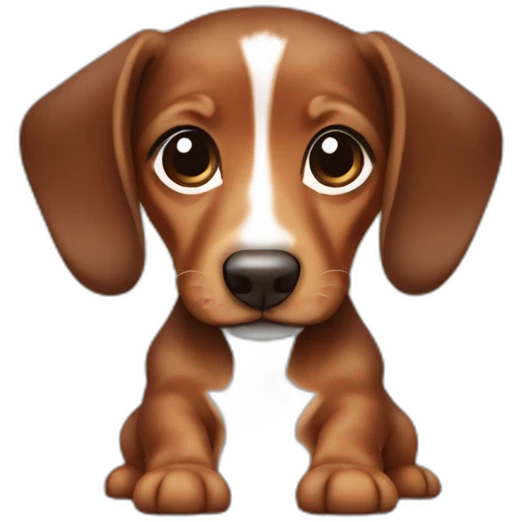 baby brown teckel emoji