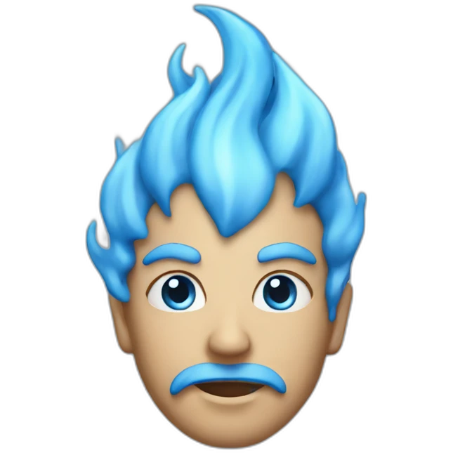 blue flame emoji