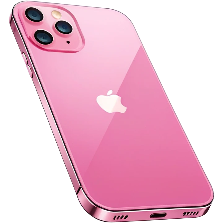 Pink iPhone 12 emoji