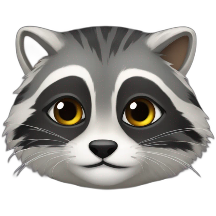 manul and raccoon together emoji
