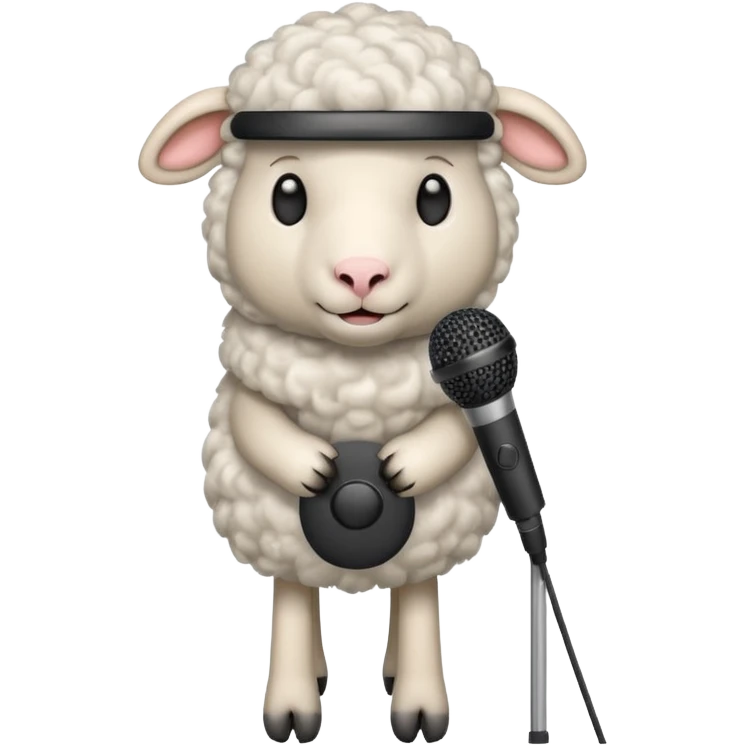sheep with microphone











 emoji