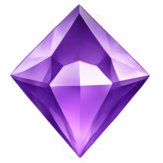 purple diamond emoji