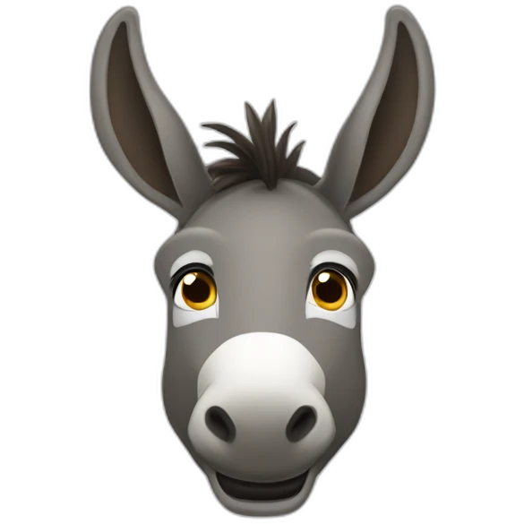 a donkey with the inscription кринж emoji