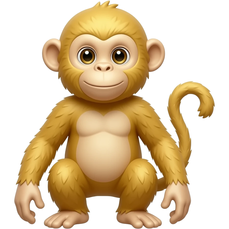 Gold monkey emoji