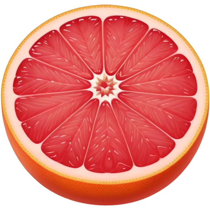 juicy grapefruit (pompelmo) with pink flesh emoji