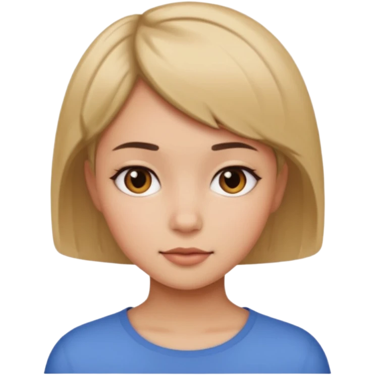 Cabello corto chica emoji
