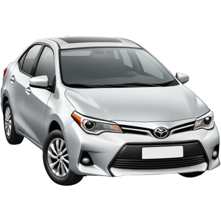 Toyota Corolla sedan car emoji
