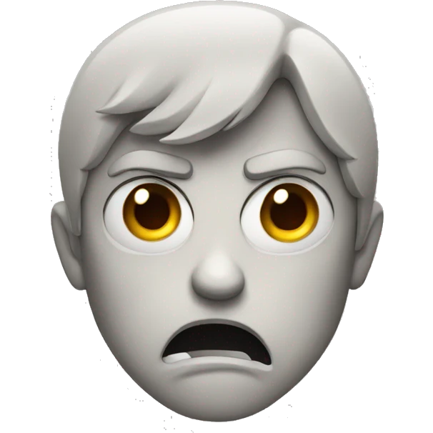 Angry face emoji