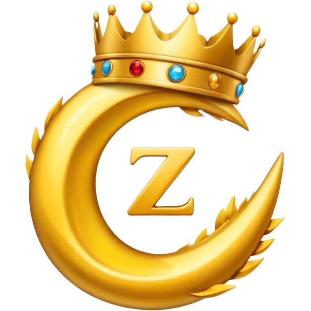 puedes crear un emoji de una corona en fusion con una Z emoji