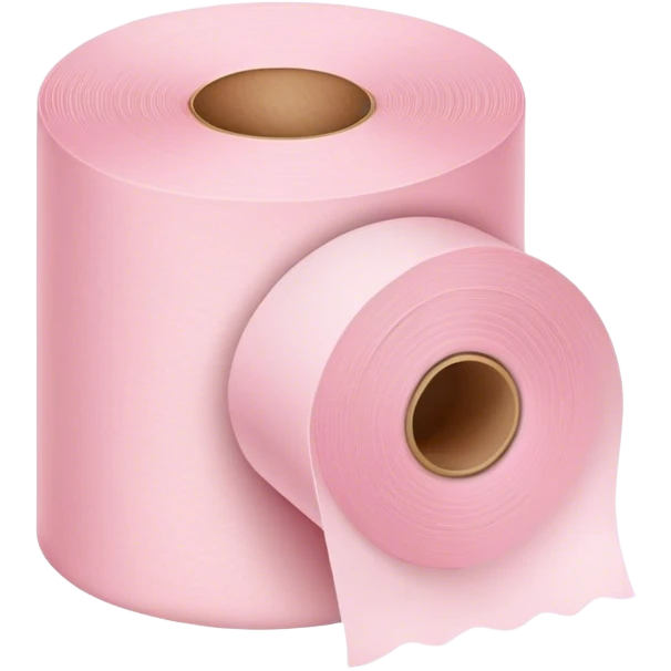 Light pink toilet paper emoji