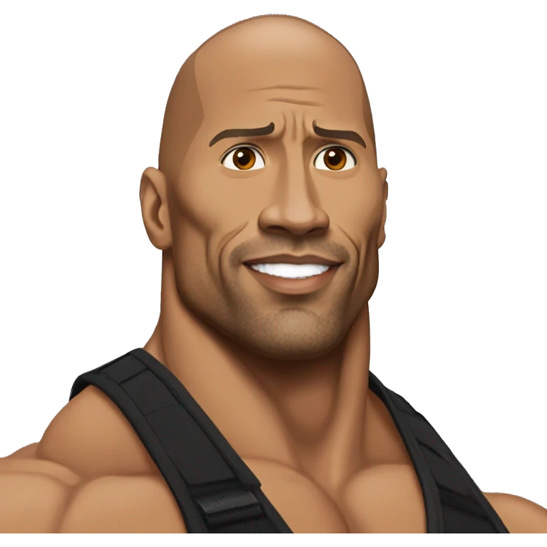 Dwayne Johnson réaliste wwe emoji
