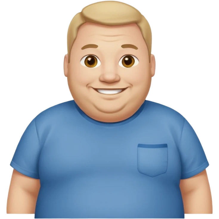Fat guy emoji