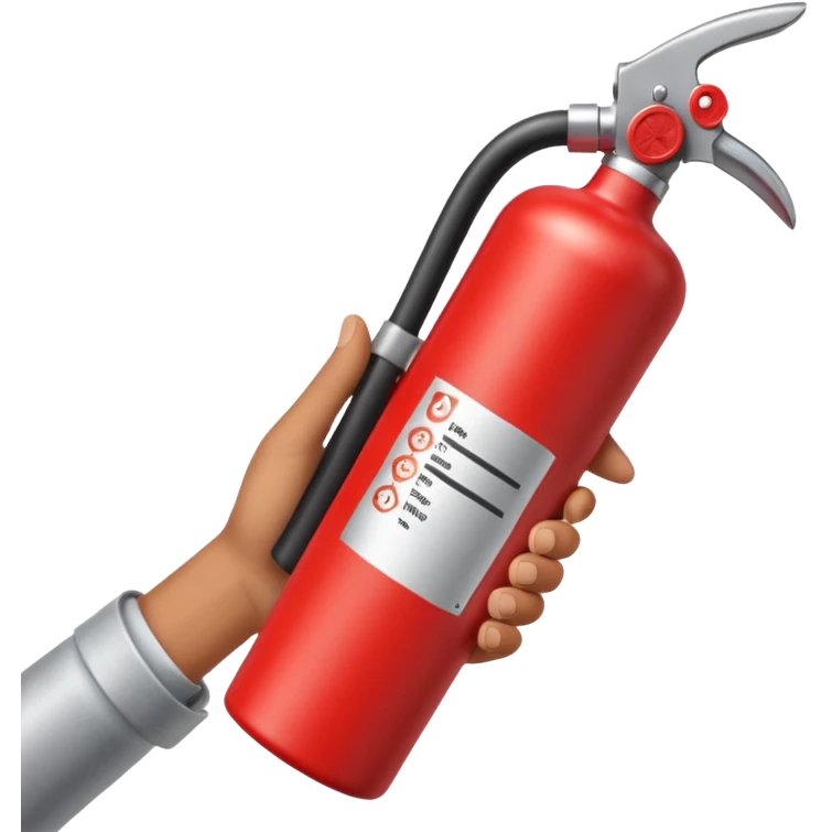 hand holding Fire extinguisher emoji