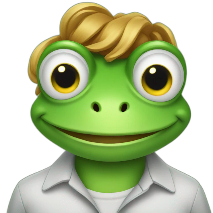 Smile frog emoji