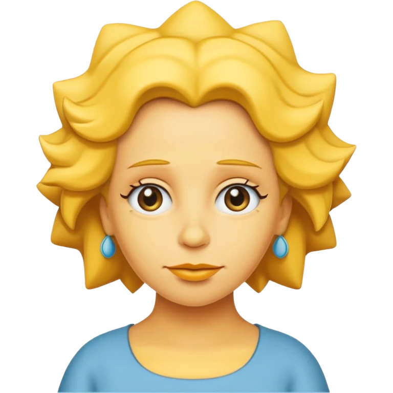 maggie simpson, yellow skin emoji