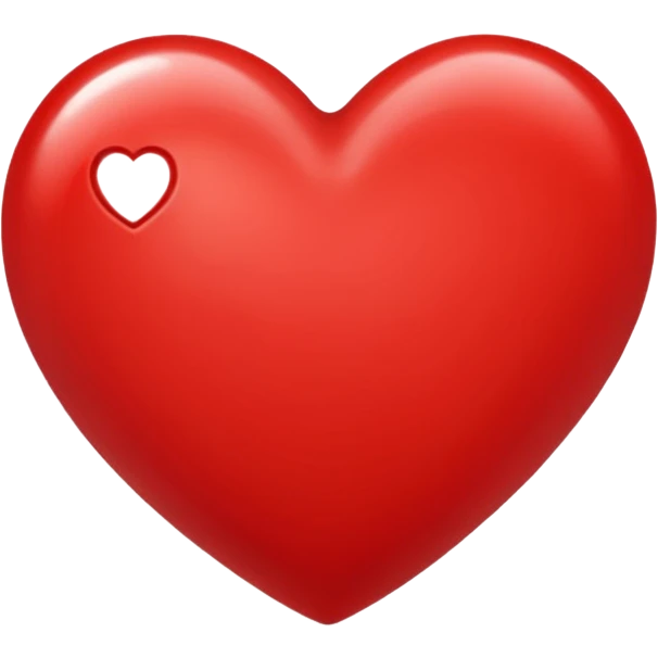red heart, classic and shiny emoji