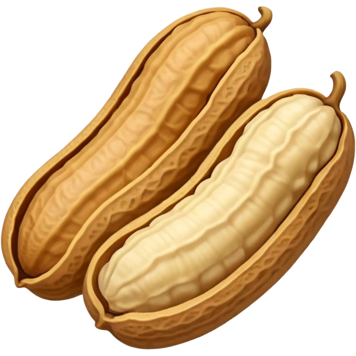 a Peanut with detail (no face) emoji