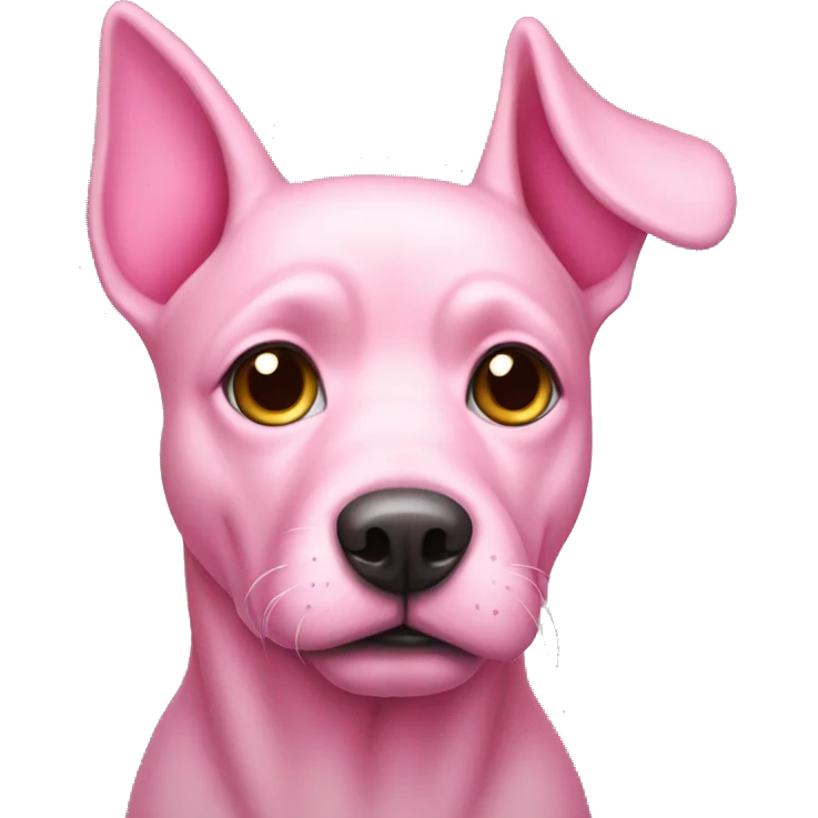 pink dog emoji
