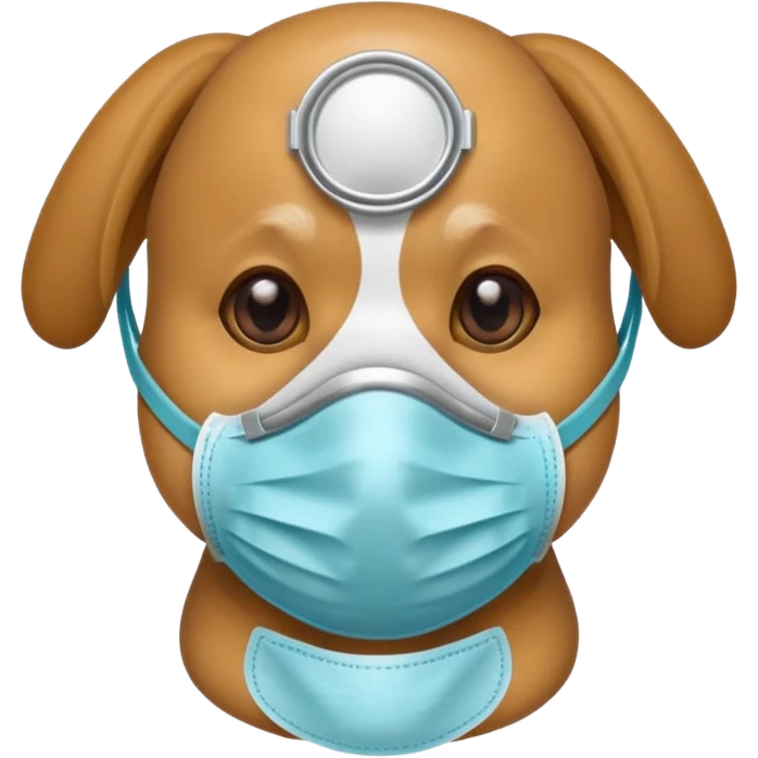 dog Wearing Medical Mask emoji