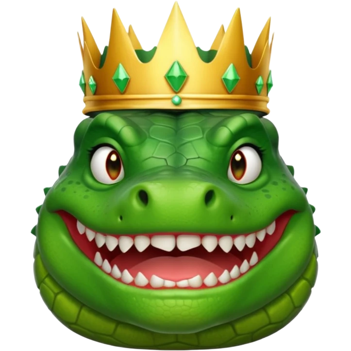 Fat Crocodile Woman  emoji