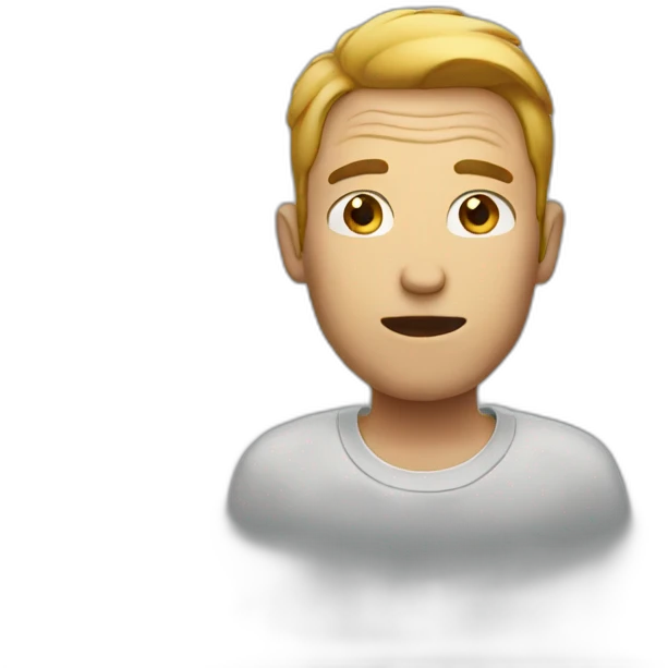 man asking face emoji