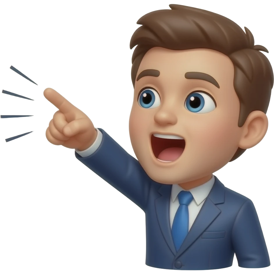 muchas lineas apuntando a el lado derecho como si alguien gritara pero sin la persona emoji