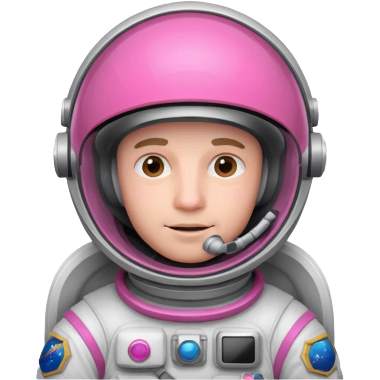  man Astronaut with Pink Visors emoji