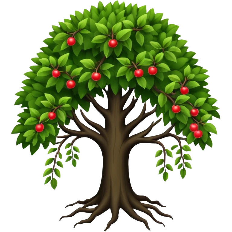 Boison tree in blackمع قليل من الاغصان emoji