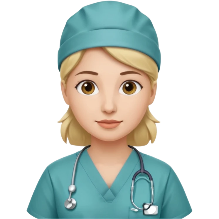 Mujer vestida de cirujana  emoji