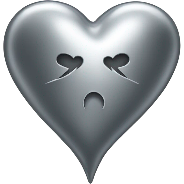 Chrome heart emoji