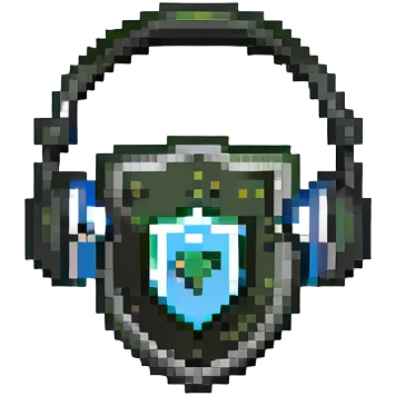 help desk center shield with headset and support icon emoji
