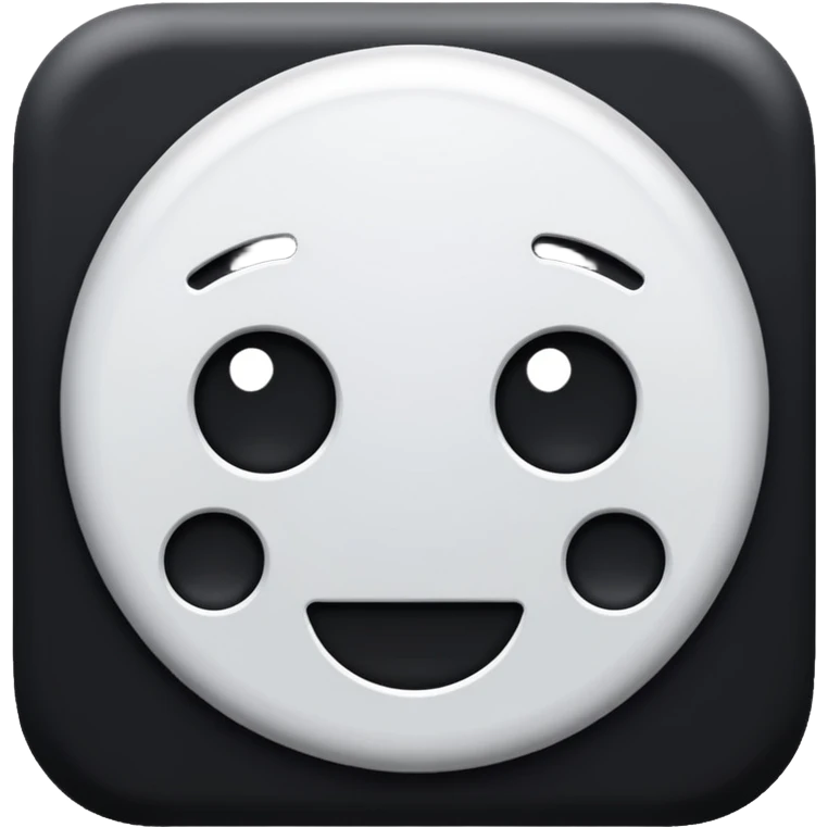 X black and white emoji