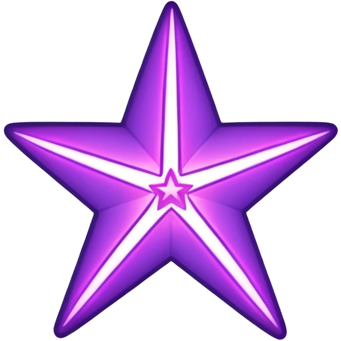make a purple neon star emoji