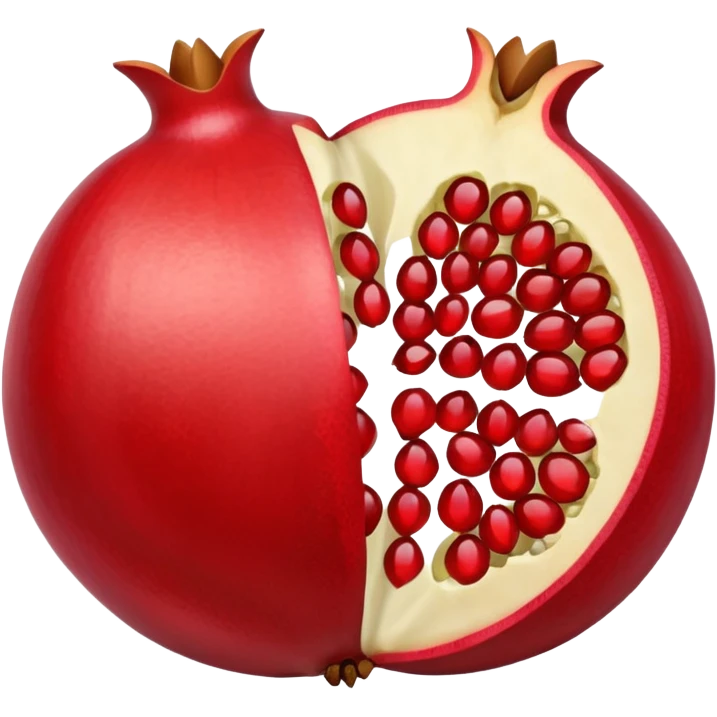 Pomegranate inside  emoji