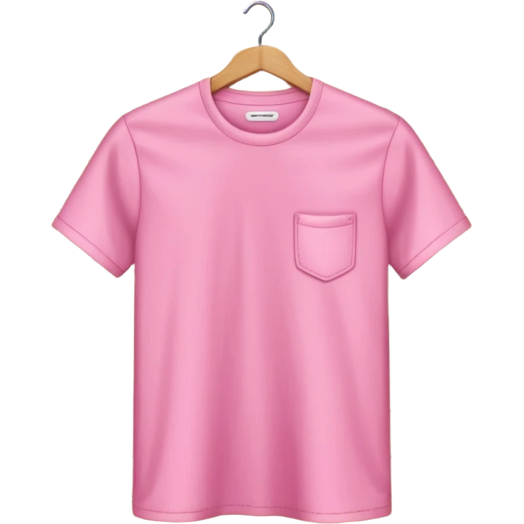 pink shirt hanged on a hanger emoji