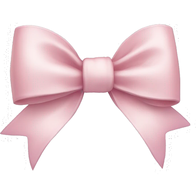 light pink bow emoji