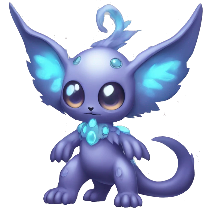 cute cool edgy ethereal magical alien Digimon-Fakemon-animal full body emoji