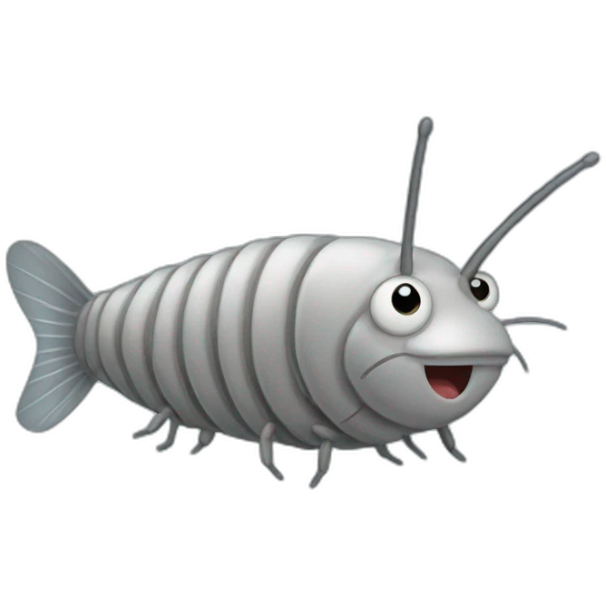 happy silverfish emoji