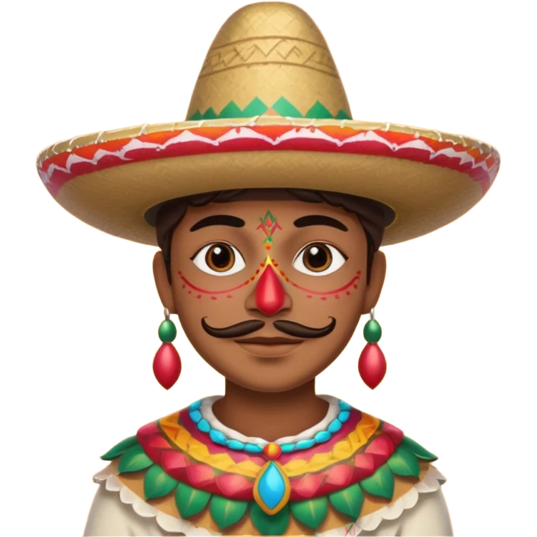painted face mexican theme emoji
