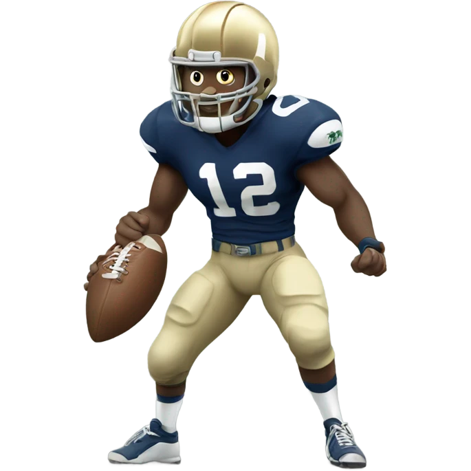 Fighting Irish with a football emoji
