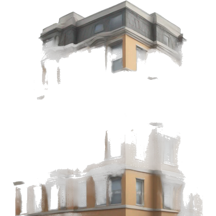 Apartment building with architectural details emoji
