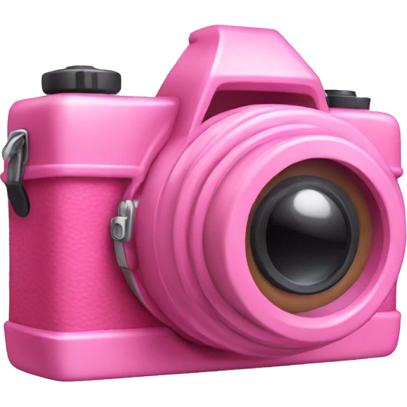 a pink camera emoji