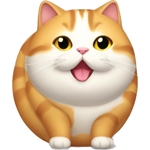 cat fat emoji