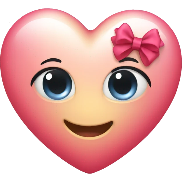 Love heart with bow emoji