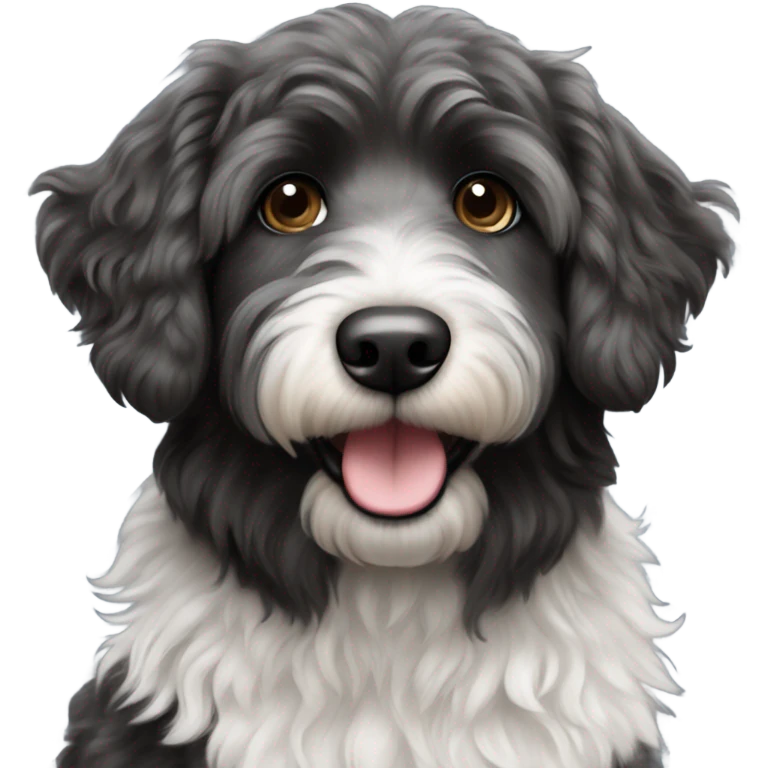black aussiedoodle  emoji