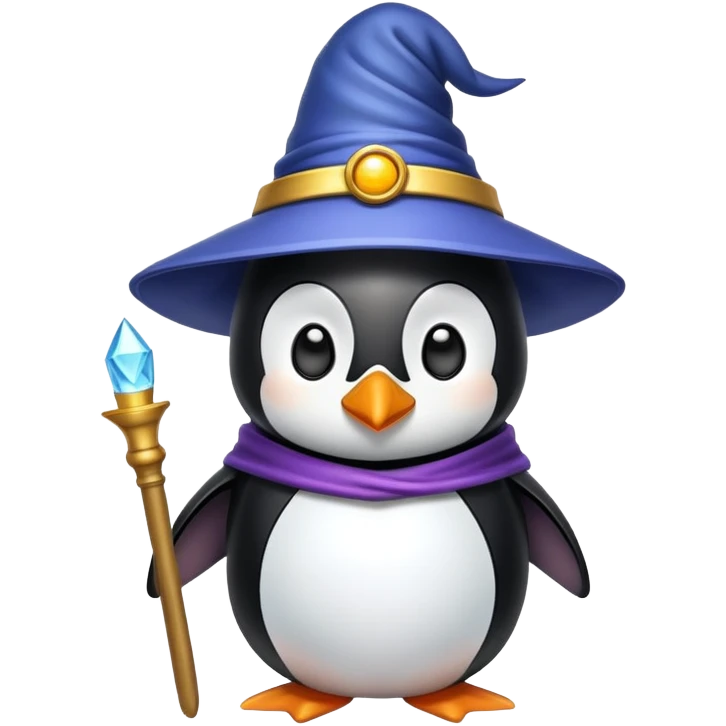 penguin wizard emoji