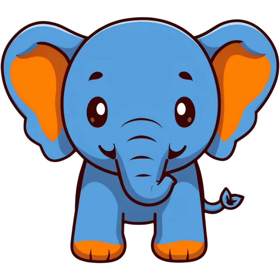 blue elephant emoji