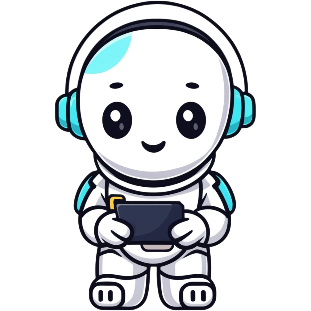 friendly AI assistant character emoji